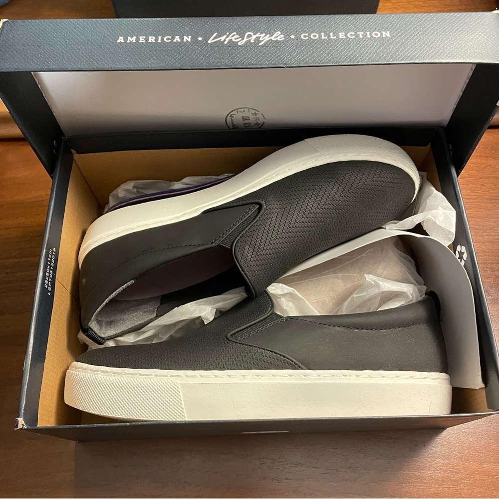 Brand New Dr. Scholl's Black and White Slip-On Sneakers